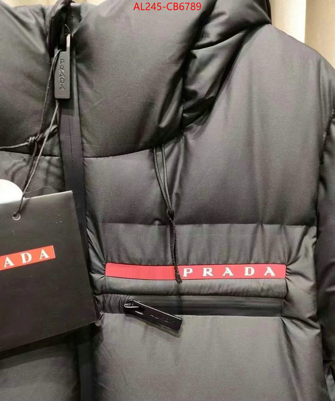 Down jacket Women-Prada 7 star replica ID: CB6789 $: 245USD