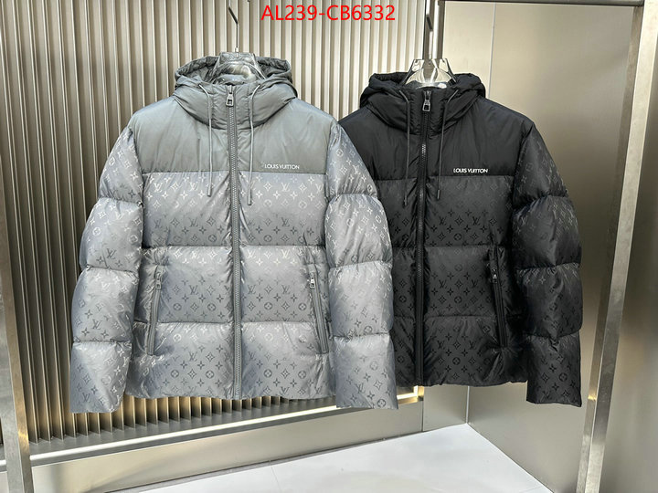 Down jacket Men-LV website to buy replica ID: CB6332 $: 239USD