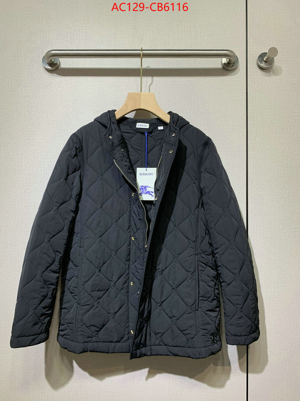 Down jacket Women-Burberry top fake designer ID: CB6116 $: 129USD