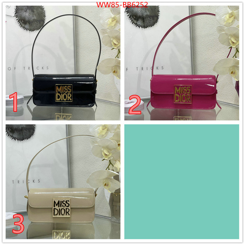 Dior Bags(4A)-Crossbody- designer wholesale replica ID: BB6252 $: 85USD,