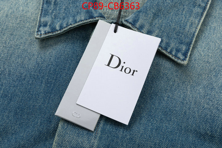 Clothing-Dior best replica new style ID: CB6363 $: 89USD