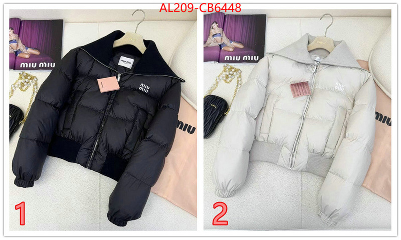 Down jacket Women-Miu Miu shop the best high quality ID: CB6448 $: 209USD