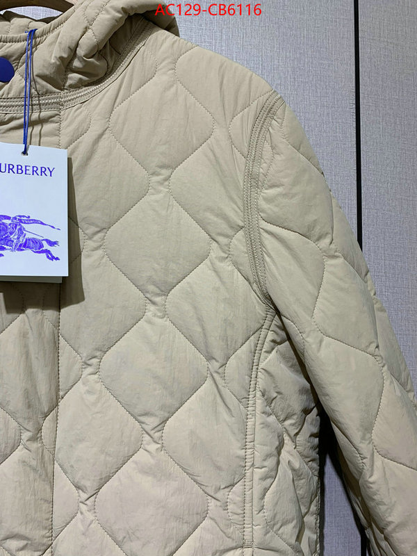 Down jacket Women-Burberry top fake designer ID: CB6116 $: 129USD