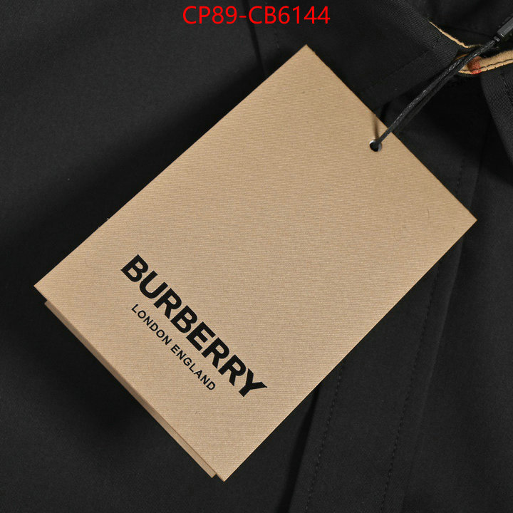 Clothing-Burberry top quality replica ID: CB6144 $: 89USD