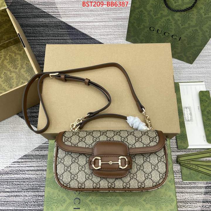 Gucci Bags(TOP)-Horsebit- designer high replica ID: BB6387 $: 209USD,