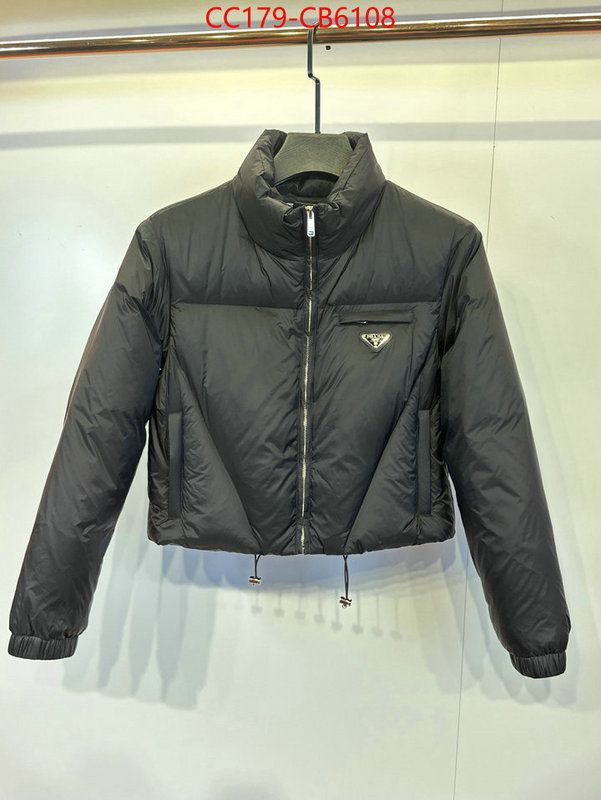 Down jacket Women-Prada shop the best high quality ID: CB6108 $: 179USD