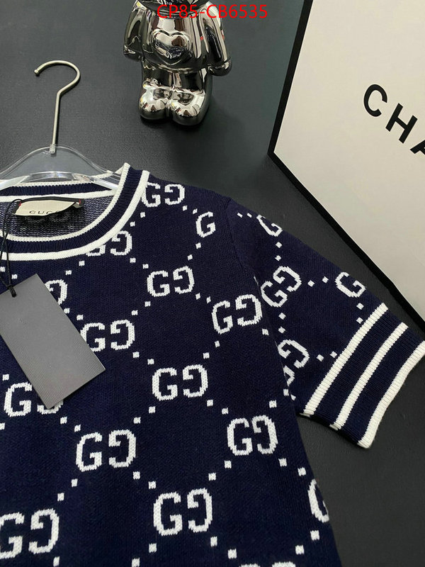 Clothing-Gucci replica aaaaa+ designer ID: CB6535 $: 85USD