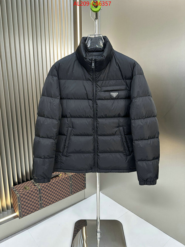 Down jacketMen-Prada can i buy replica ID: CB6357 $: 209USD