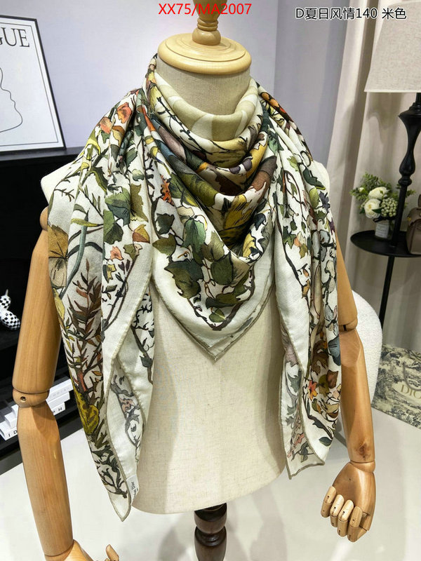 Scarf-Dior top brands like ID: MA2007 $: 75USD