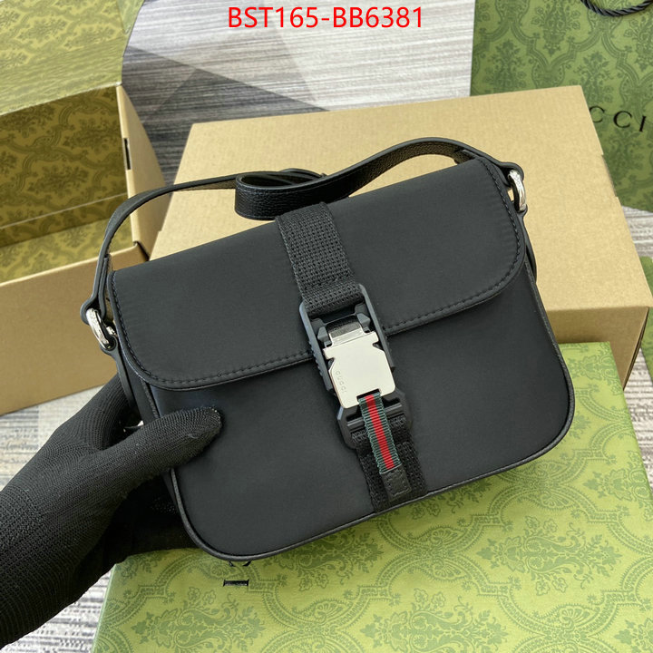 Gucci Bags(TOP)-Crossbody- where quality designer replica ID: BB6381 $: 165USD,