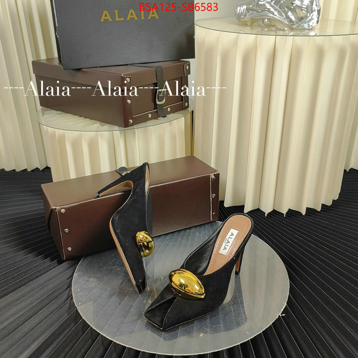 Women Shoes-ALAIA luxury 7 star replica ID: SB6583 $: 125USD