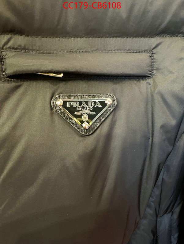 Down jacket Women-Prada shop the best high quality ID: CB6108 $: 179USD