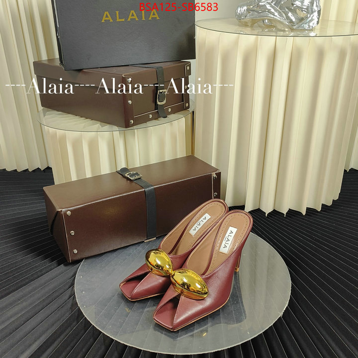 Women Shoes-ALAIA luxury 7 star replica ID: SB6583 $: 125USD