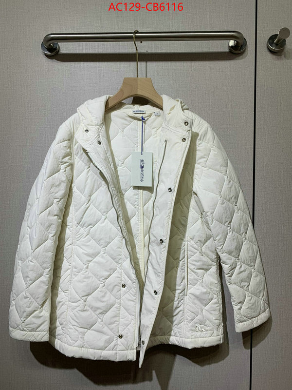 Down jacket Women-Burberry top fake designer ID: CB6116 $: 129USD