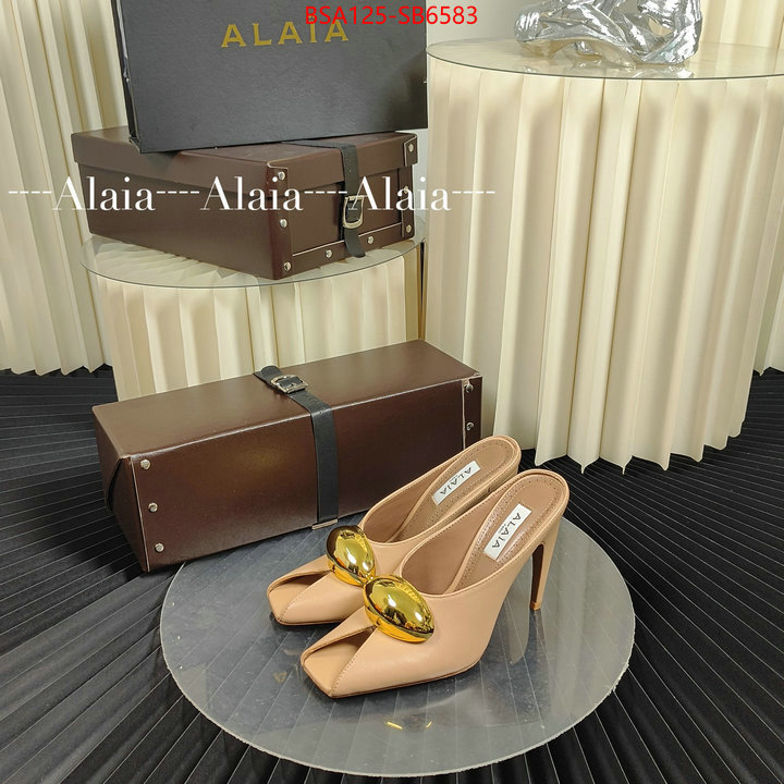 Women Shoes-ALAIA luxury 7 star replica ID: SB6583 $: 125USD