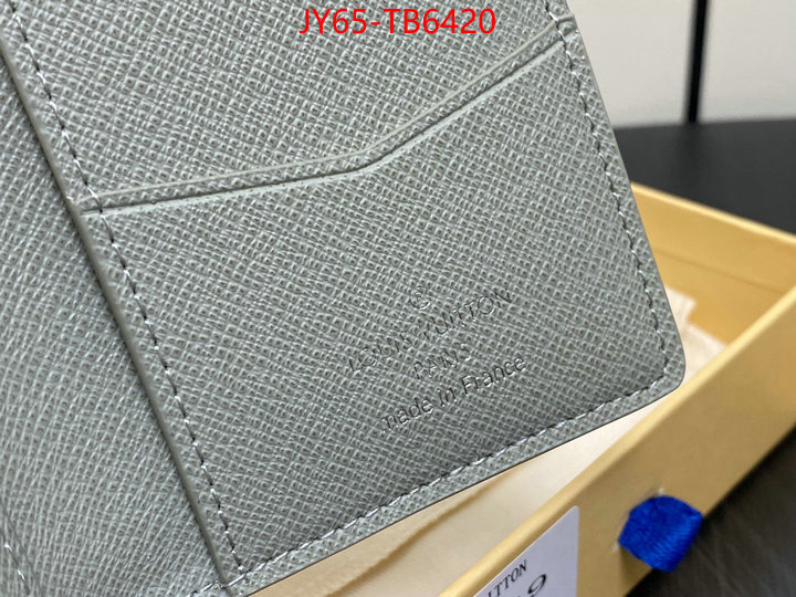 LV Bags(TOP)-Wallet replicas ID: TB6420 $: 65USD,