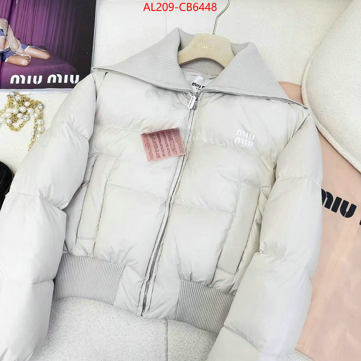 Down jacket Women-Miu Miu shop the best high quality ID: CB6448 $: 209USD