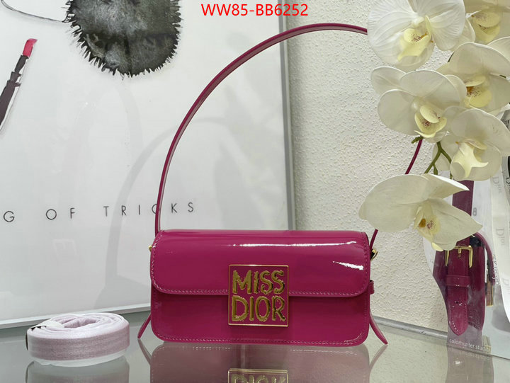 Dior Bags(4A)-Crossbody- designer wholesale replica ID: BB6252 $: 85USD,