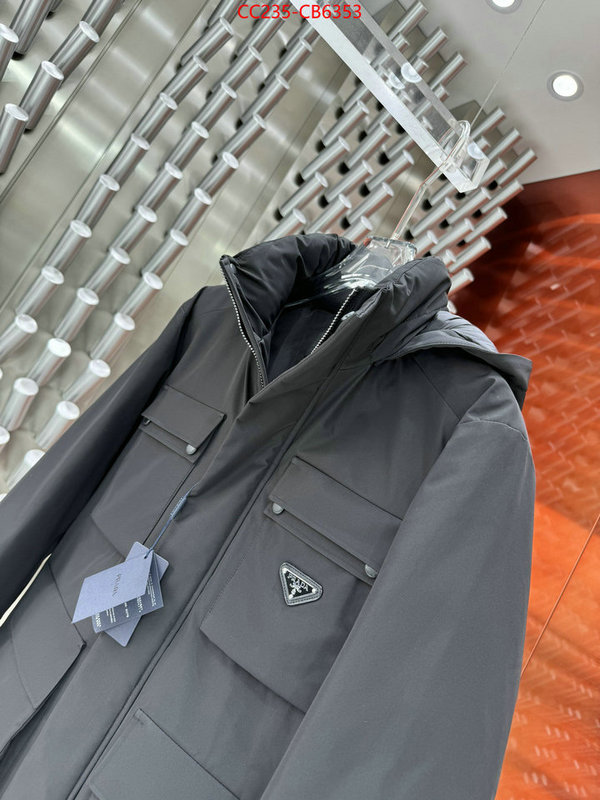 Down jacketMen-Prada shop cheap high quality 1:1 replica ID: CB6353 $: 235USD