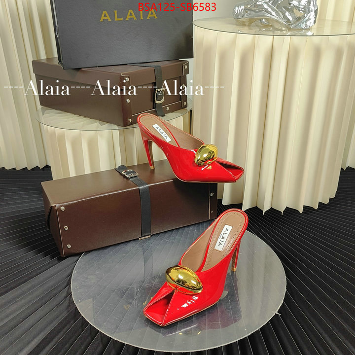 Women Shoes-ALAIA luxury 7 star replica ID: SB6583 $: 125USD