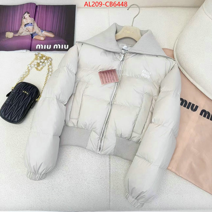 Down jacket Women-Miu Miu shop the best high quality ID: CB6448 $: 209USD