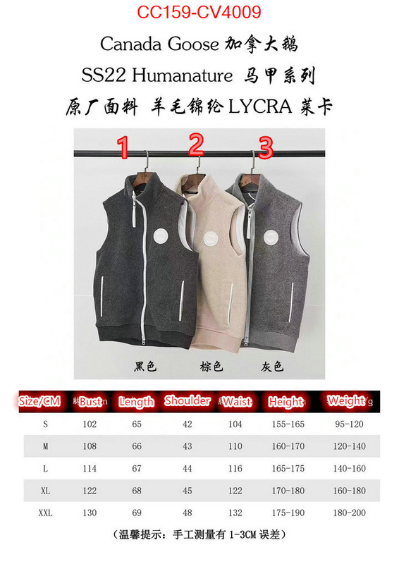 Down jacket Women-Canada Goose buy the best replica ID: CV4009 $: 159USD