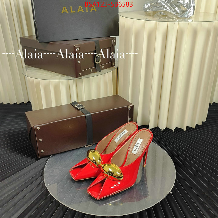 Women Shoes-ALAIA luxury 7 star replica ID: SB6583 $: 125USD