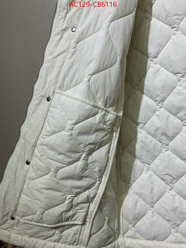 Down jacket Women-Burberry top fake designer ID: CB6116 $: 129USD