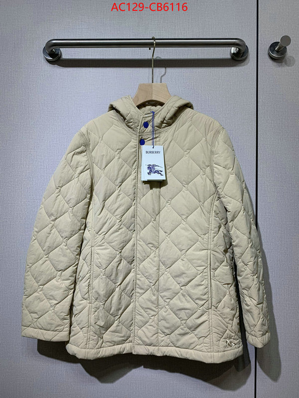 Down jacket Women-Burberry top fake designer ID: CB6116 $: 129USD