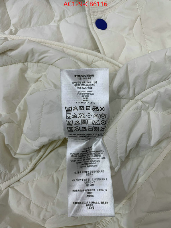 Down jacket Women-Burberry top fake designer ID: CB6116 $: 129USD