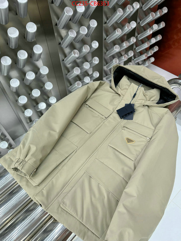 Down jacketMen-Prada shop cheap high quality 1:1 replica ID: CB6353 $: 235USD