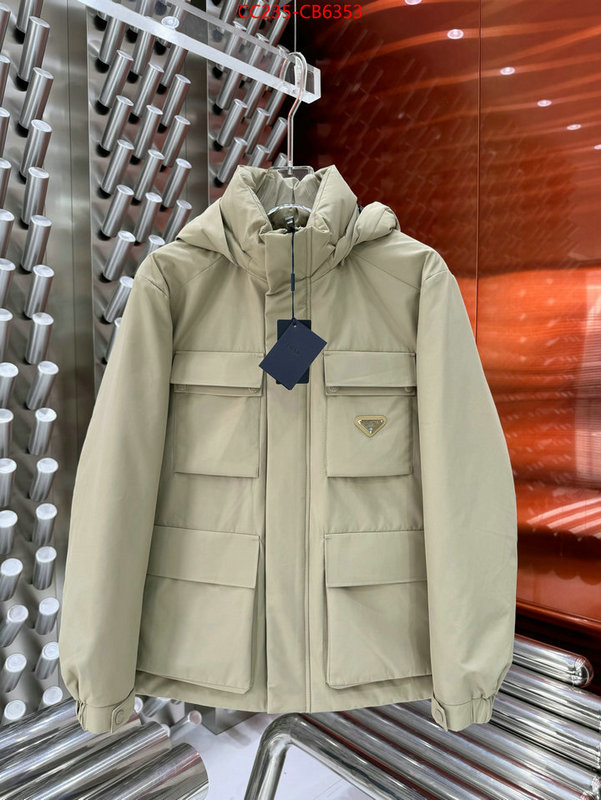 Down jacketMen-Prada shop cheap high quality 1:1 replica ID: CB6353 $: 235USD