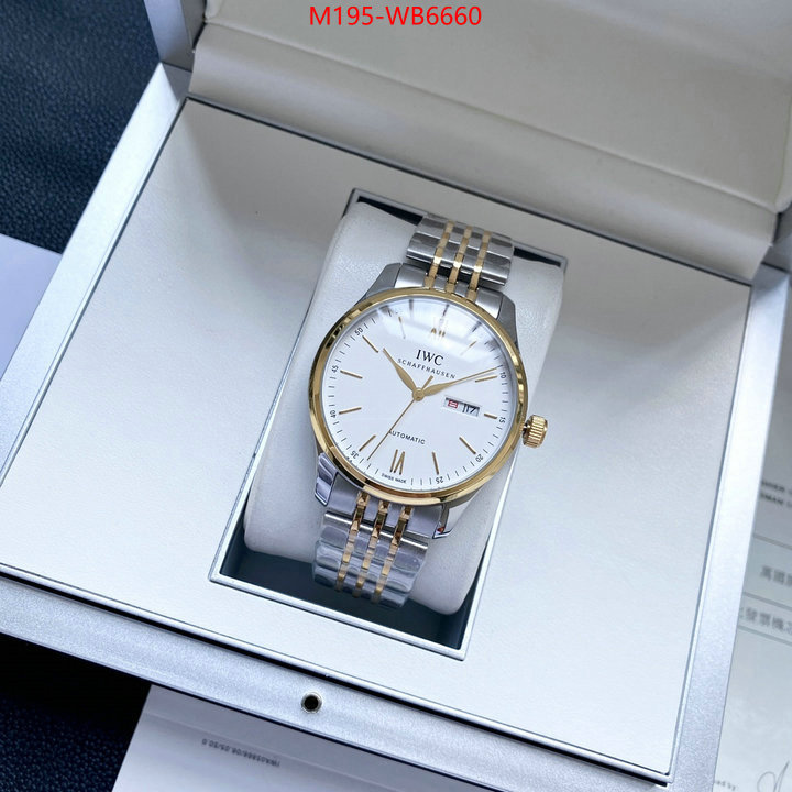 Watch(TOP)-IWC fashion designer ID: WB6660 $: 195USD