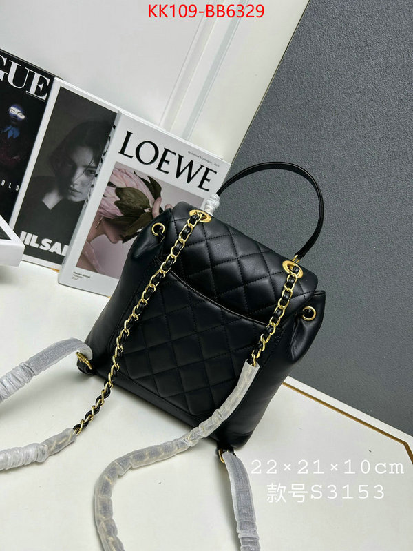 Chanel Bags(4A)-Backpack- best replica new style ID: BB6329 $: 109USD,