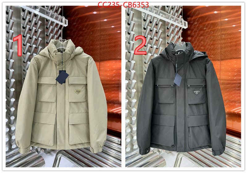 Down jacketMen-Prada shop cheap high quality 1:1 replica ID: CB6353 $: 235USD