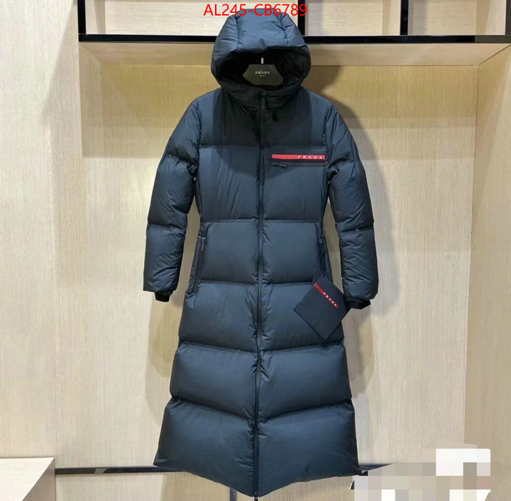 Down jacket Women-Prada 7 star replica ID: CB6789 $: 245USD