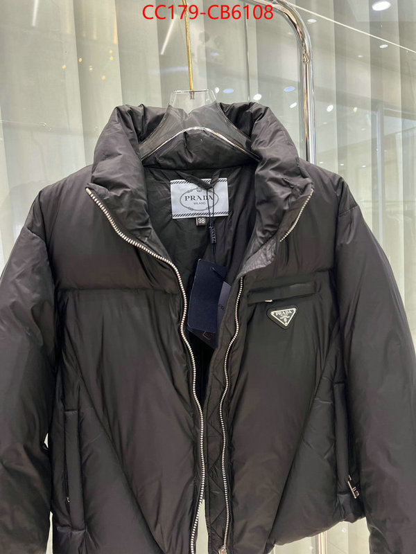 Down jacket Women-Prada shop the best high quality ID: CB6108 $: 179USD