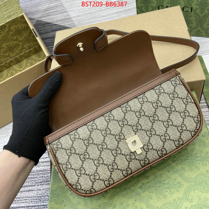 Gucci Bags(TOP)-Horsebit- designer high replica ID: BB6387 $: 209USD,