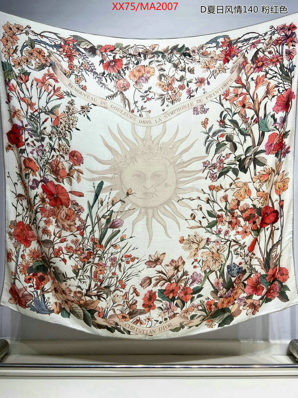 Scarf-Dior top brands like ID: MA2007 $: 75USD