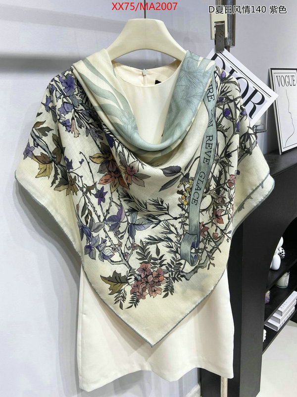 Scarf-Dior top brands like ID: MA2007 $: 75USD