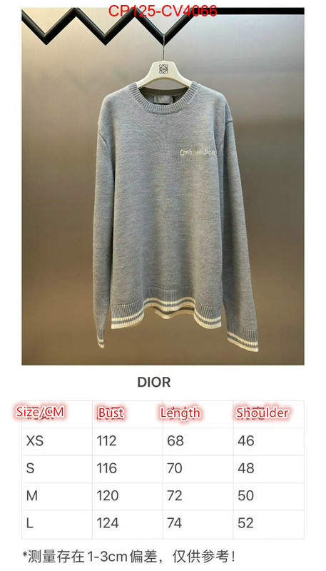 Clothing-Dior top quality replica ID: CV4066 $: 125USD