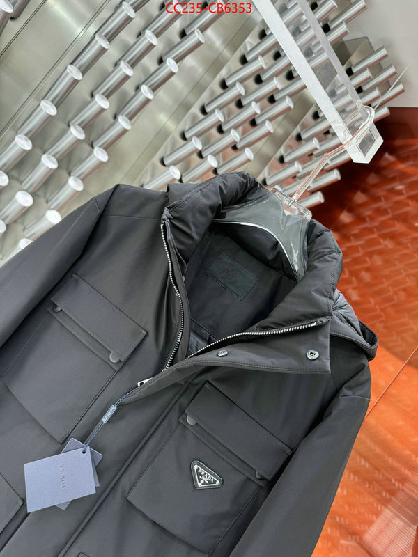 Down jacketMen-Prada shop cheap high quality 1:1 replica ID: CB6353 $: 235USD