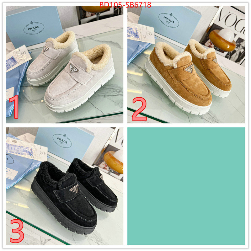 Women Shoes-Prada top designer replica ID: SB6718 $: 105USD