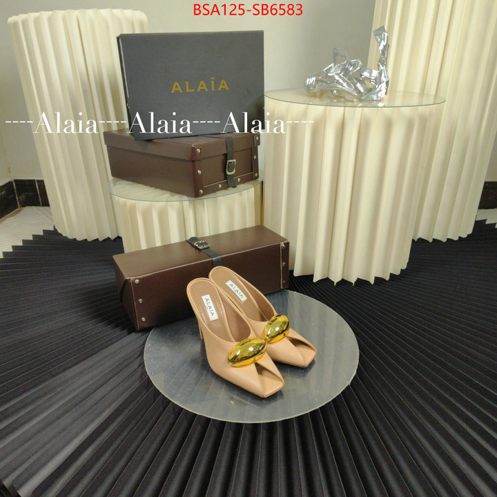 Women Shoes-ALAIA luxury 7 star replica ID: SB6583 $: 125USD