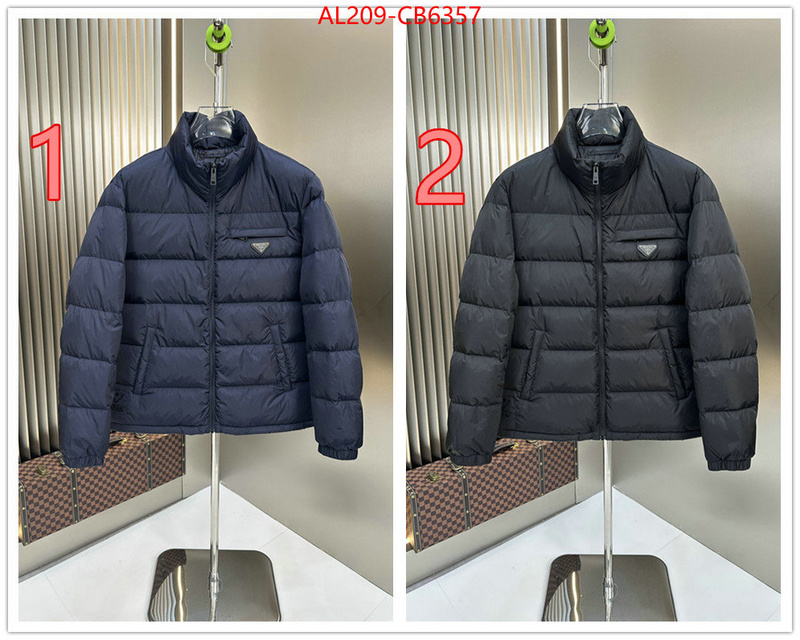 Down jacketMen-Prada can i buy replica ID: CB6357 $: 209USD