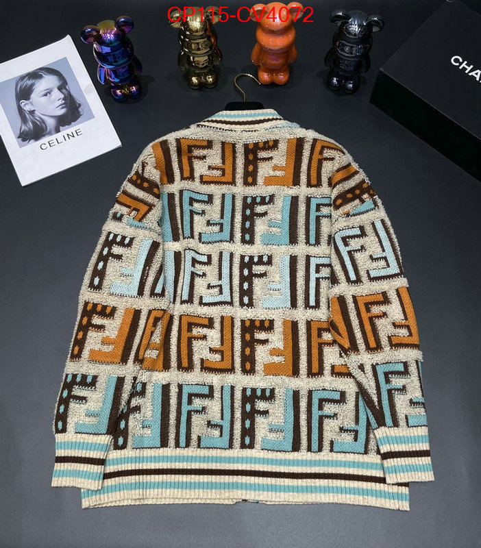 Clothing-Fendi wholesale replica shop ID: CV4072 $: 115USD