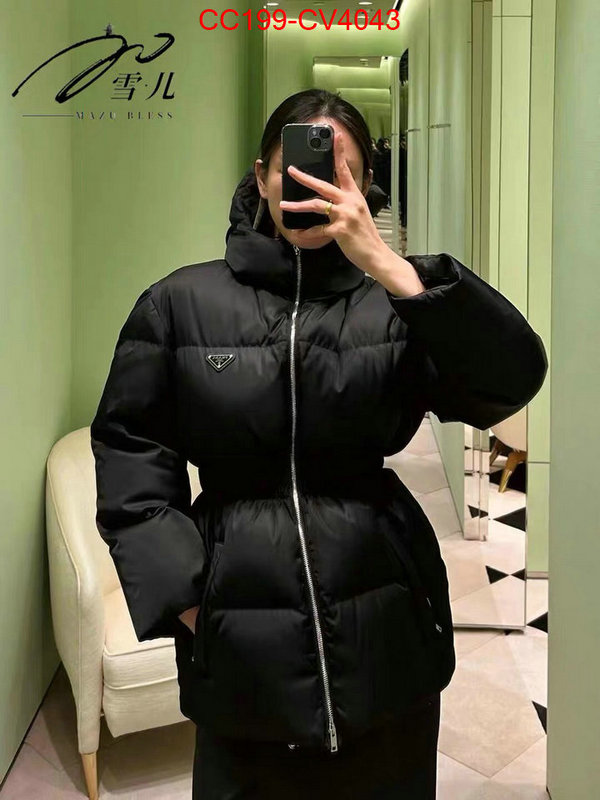 Down jacket Women-Prada top designer replica ID: CV4043 $: 199USD