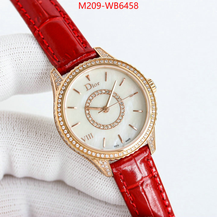 Watch(TOP)-Dior replicas buy special ID: WB6458 $: 209USD