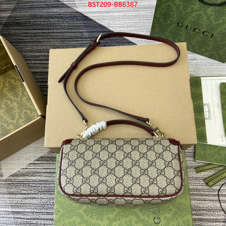 Gucci Bags(TOP)-Horsebit- designer high replica ID: BB6387 $: 209USD,