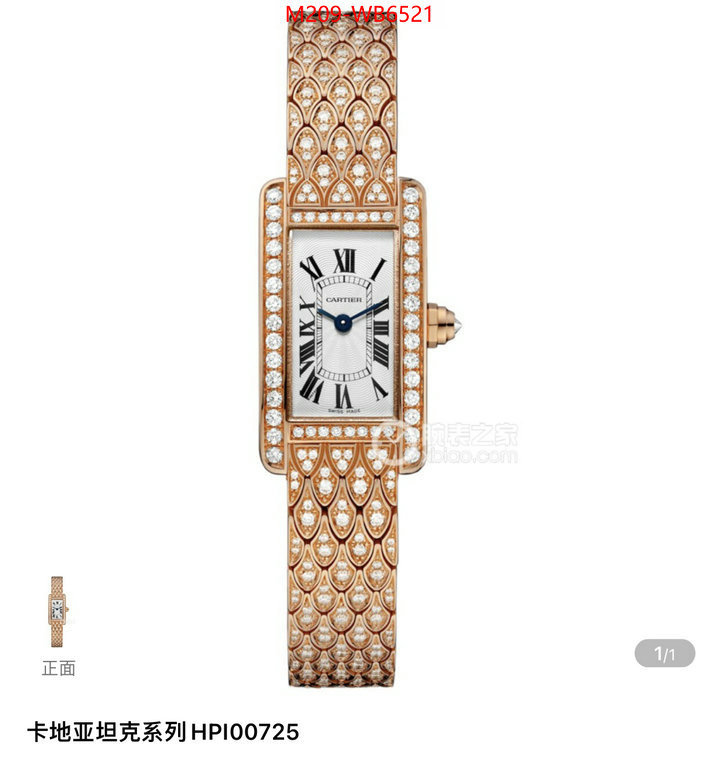 Watch(TOP)-Cartier fake cheap best online ID: WB6521 $: 209USD